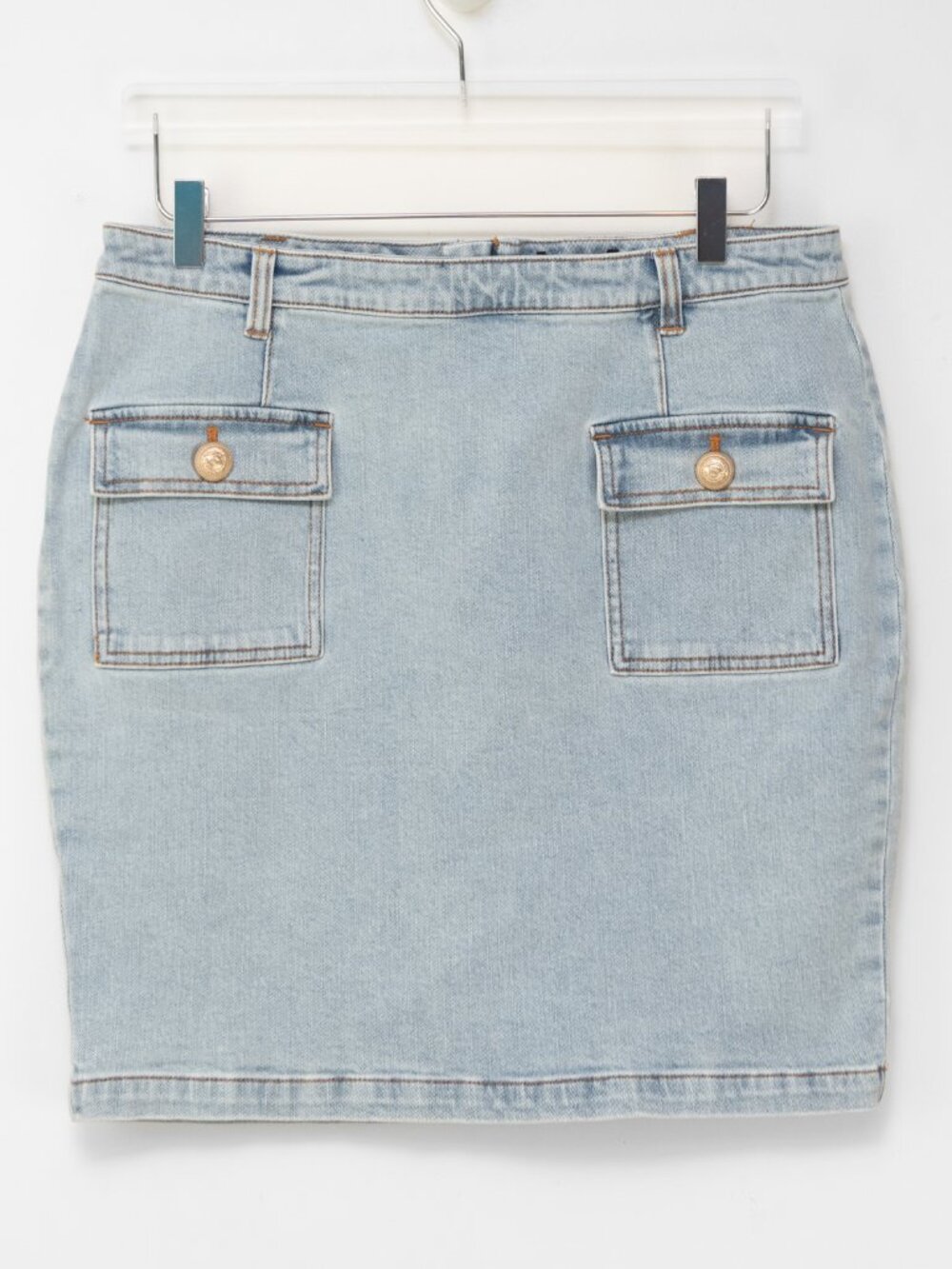 Generation Love Sobie Skirt Cargo Denim Mini Bodycon Light Blue Size 31 New